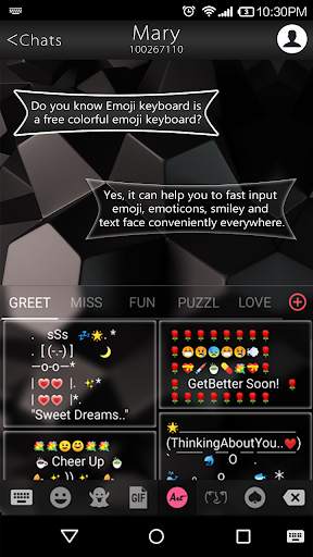 Business Black Emoji Keyboard screenshot 4