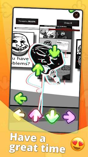 Fnf mod vs trollface screenshot 4