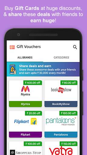 CashNGifts - Gift Cards, Recharge, Pay Bill & Earn screenshot 2