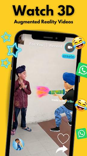 Krikey: India's AR Short Videos   3D Games App screenshot 2