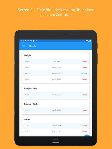 Körpermaß-Tracker screenshot 13