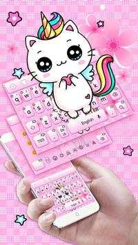 Lovely Cute Unicorn Keybaord screenshot 1