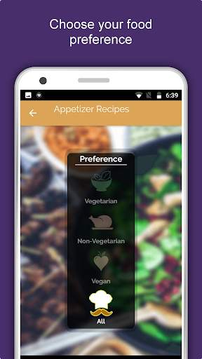 Appetizers, Snacks & Starters Food Recipes Offline screenshot 1