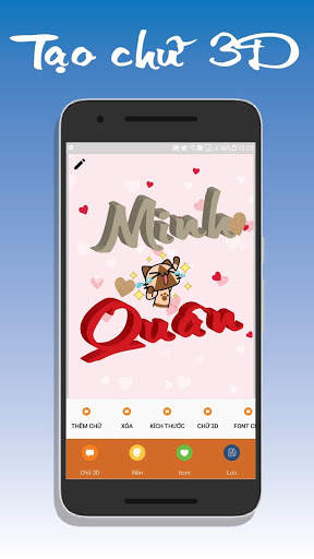 Tạo chữ 3D - Làm chữ 3D nghệ thuật screenshot 3