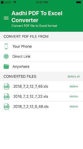Aadhi PDF To Excel Converter screenshot 1