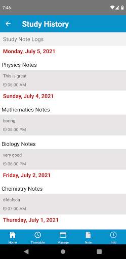 Study Timetable: Daily Routine screenshot 8