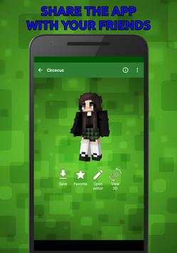 Popular Skins for Minecraft in 3D screenshot 2