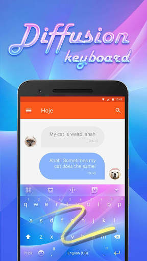 Diffusion Emoji Keyboard Theme screenshot 4