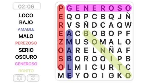 Sopa de Letras en español screenshot 1