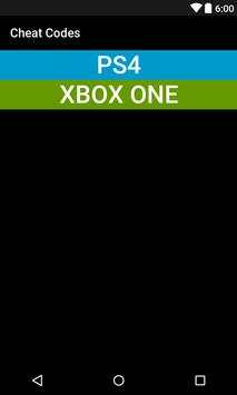 Cheat Codes screenshot 1