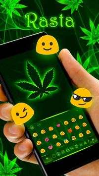 Weed Rasta Keyboard Theme screenshot 2
