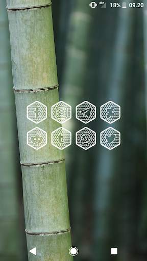 Hexanet White - Icon Pack 3 تصوير الشاشة