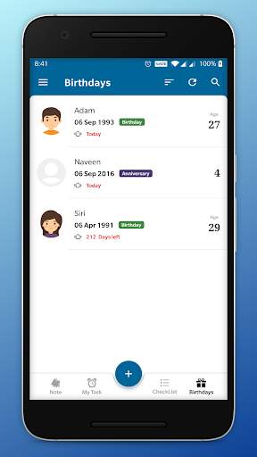 NotifyMe - Notes, Reminders and Birthdays скриншот 6
