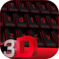 3D Red Black Keyboard Theme on 9Apps