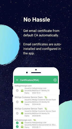 MeSign - Encrypted Email Client 4 تصوير الشاشة