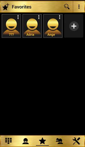 Theme Gold Metal RocketDial screenshot 4