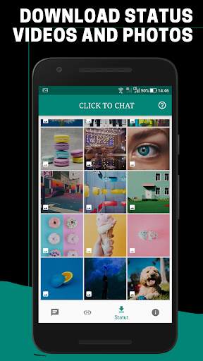 Statut downloader - Click to Chat - Télécharger screenshot 2