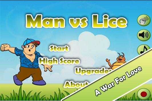 Funny Game - Man vs Lice FREE screenshot 1