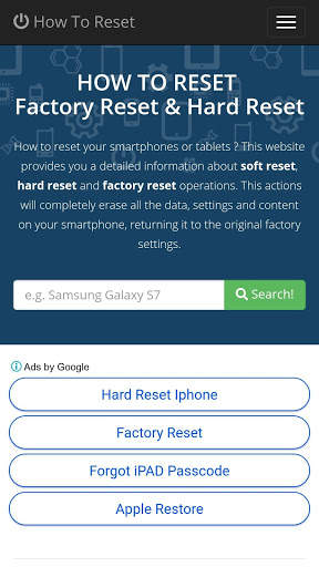 Factory Reset Guide screenshot 1