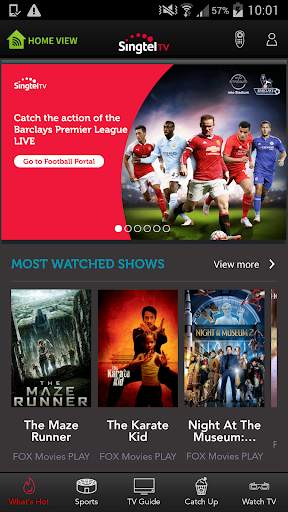 Singtel TV GO screenshot 1
