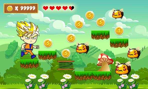 Saiyan Goku Battle Adventure screenshot 2