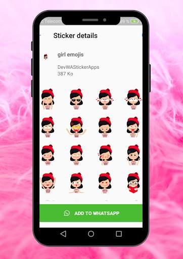 Girls Stickers For whatsapp screenshot 5