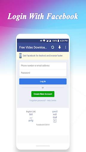 Video Downloader For Facebook screenshot 1
