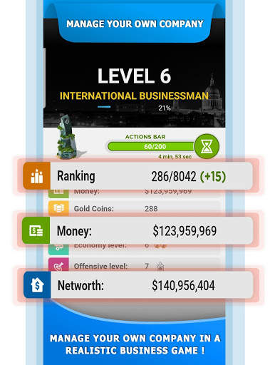 Business Tycoon - Company Management Game screenshot 1