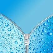 Blue RainDrops Zip Lock Screen Ziplock theme free 1.1