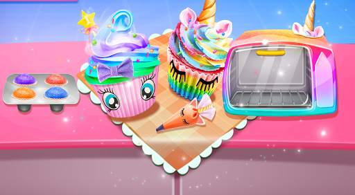 Cupcake Rainbow Maker! Unicorn Cone Cupcake screenshot 2