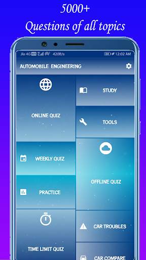 Automobile Engineering Quiz (Offline Online) screenshot 1
