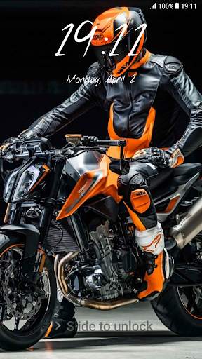 Motorbike Pattern Lock Screen screenshot 3
