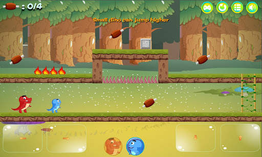 Two player game - Dinosaur Brothers Adventures screenshot 1