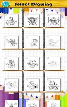 Coloring lego superhero screenshot 2