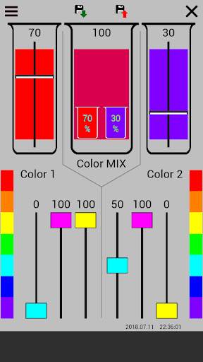 CMYK Mix Color scheme designer screenshot 2