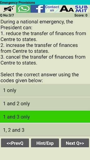 Indian Polity - Indian Constitution MCQ Quiz скриншот 1