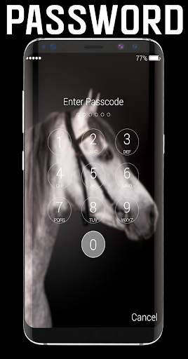 Horses Lock Screen 2 تصوير الشاشة