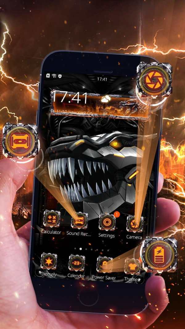 3D Iron Dragon Theme स्क्रीनशॉट 4