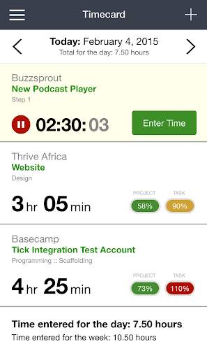 Tick (Time & Budget Tracking) 1 تصوير الشاشة