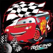 MC QUEN CAR ROCKET RACING logo