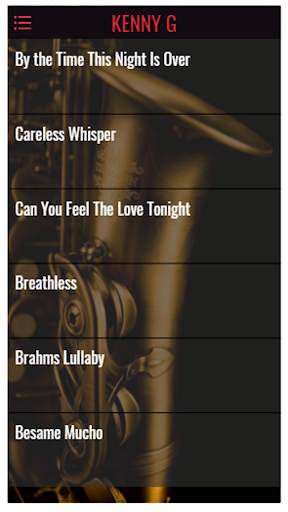 Kenny G & Saxophone (mp3 & Video) screenshot 3