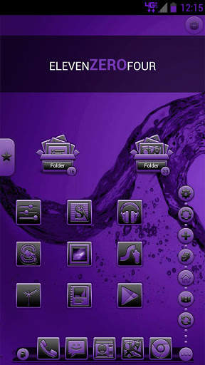 Serenity Launcher Theme Purple screenshot 4