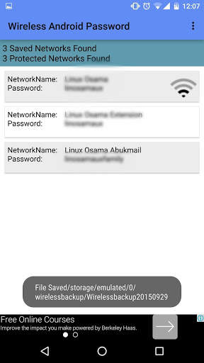 Wifi Password Recovery screenshot 2