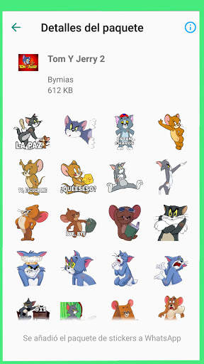 Tom Stickers: Cat and Mouse Tom WAStickerApps screenshot 3
