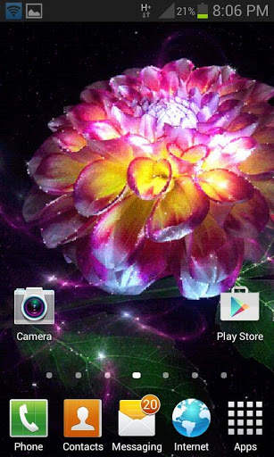 Magic Flower Light LWP screenshot 2