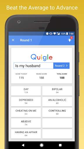 Quigle - Google Feud   Quiz screenshot 3