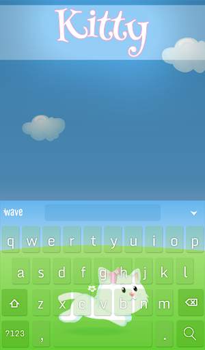 Kitty Animated Keyboard   Live Wallpaper screenshot 2