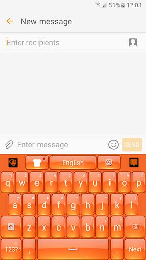 Orange Keyboard screenshot 1