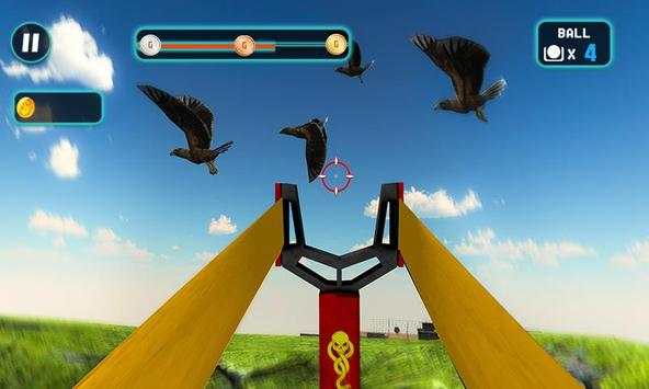 Slingshot Bird Hunt 3D Shooting Range Fun Game screenshot 1