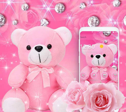 Pink Diamond Teddy Bear Theme screenshot 5